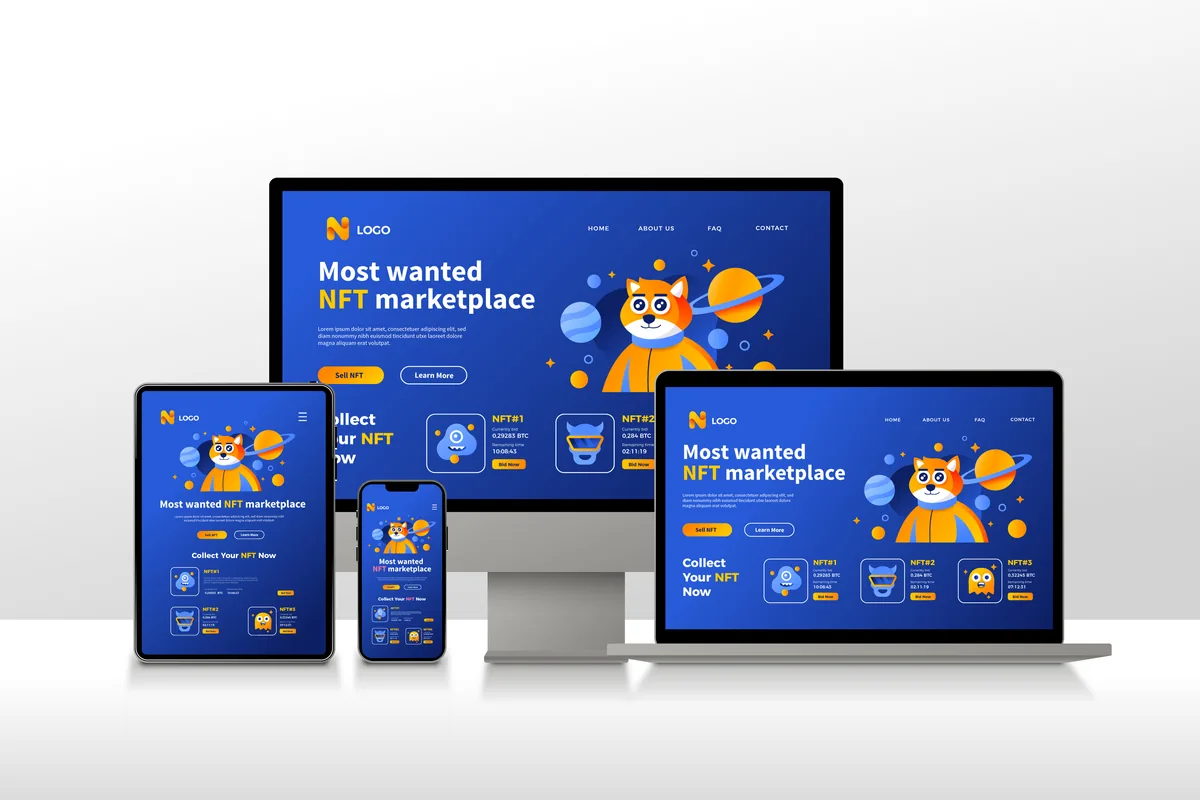 Website redesign and analytics image.